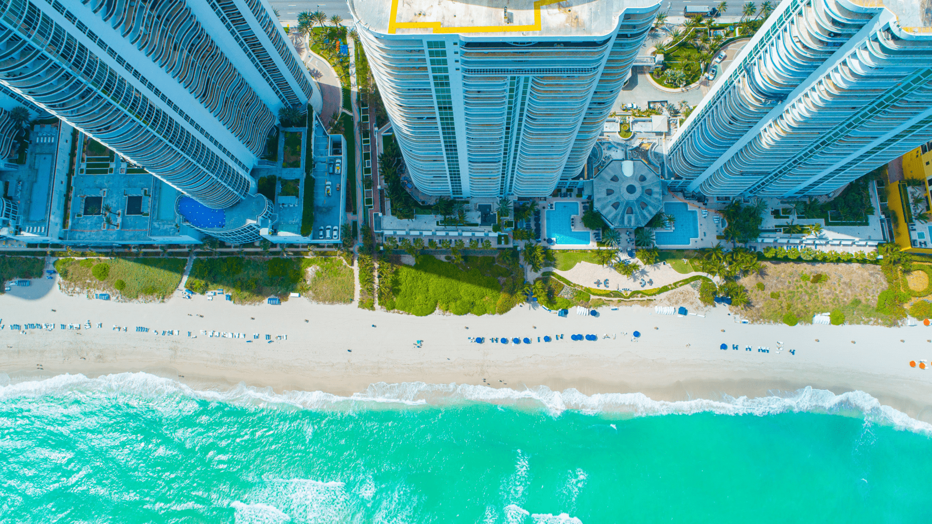 Aerial view of Sunny Isles Beach. Miami. Florida. USA.
