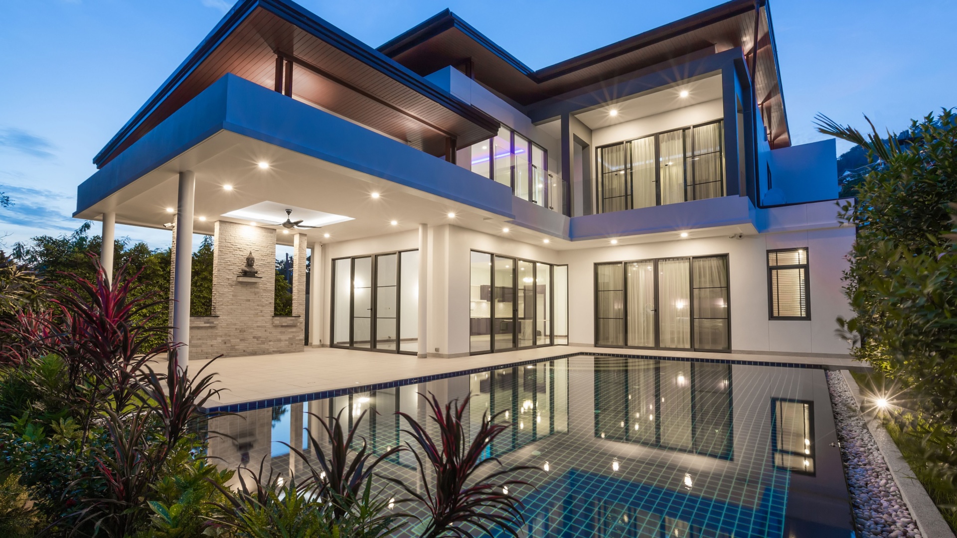 Home at night